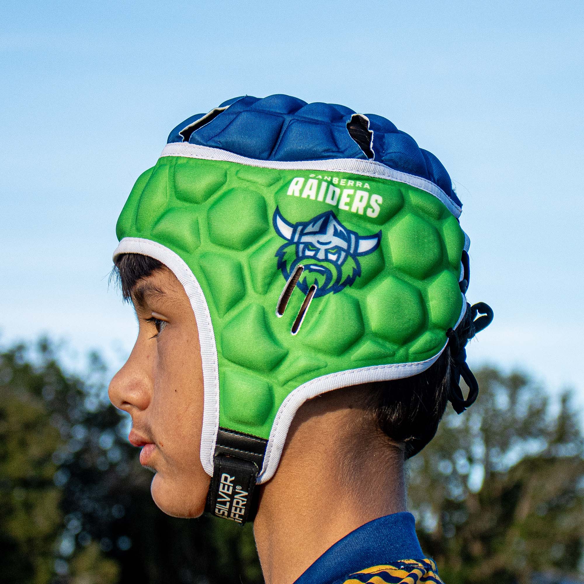 NRL Headgear Canberra Raiders – Silver Fern