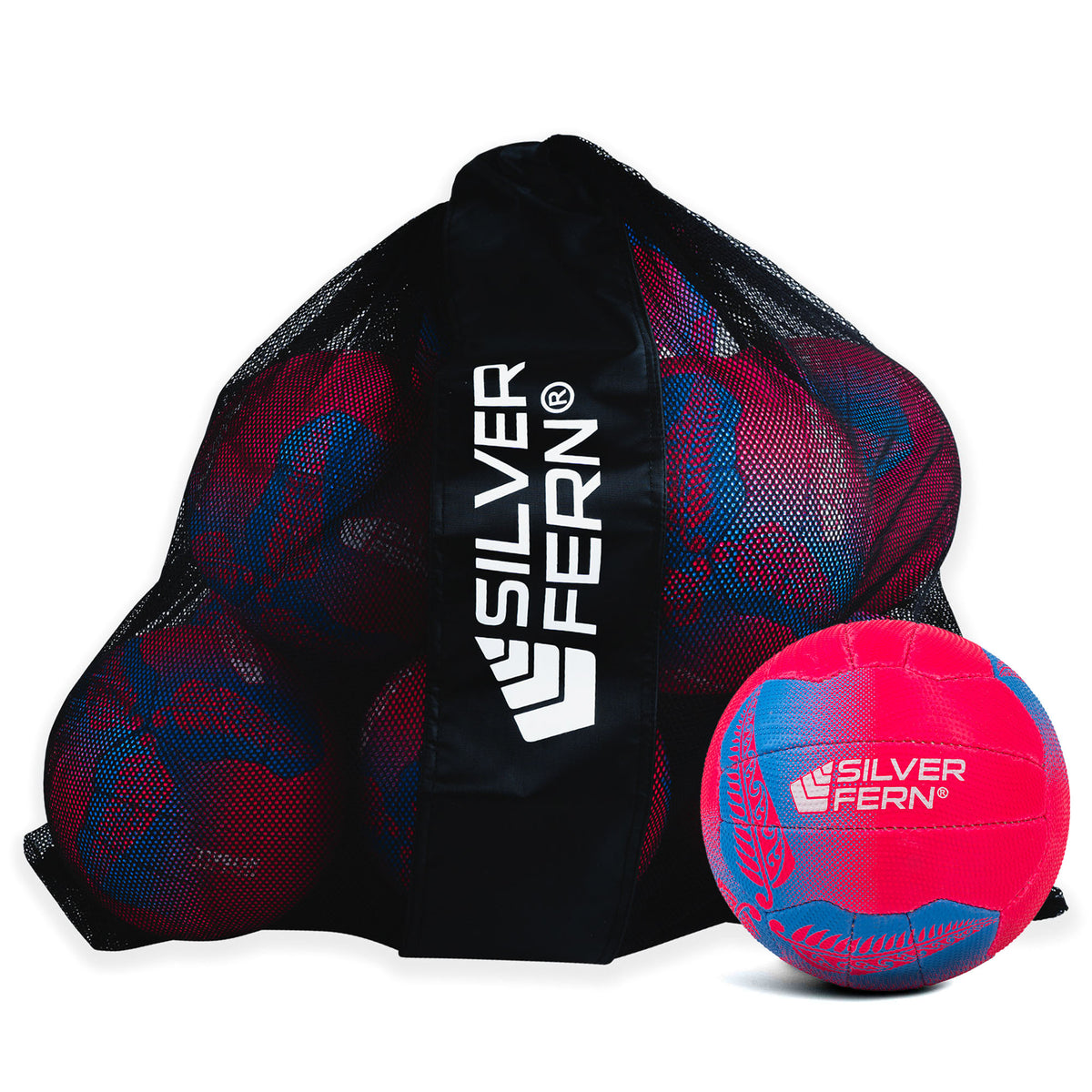 10 Ball Pack Falcon Premium Trainer Pink/Blue Size 5 – Silver Fern
