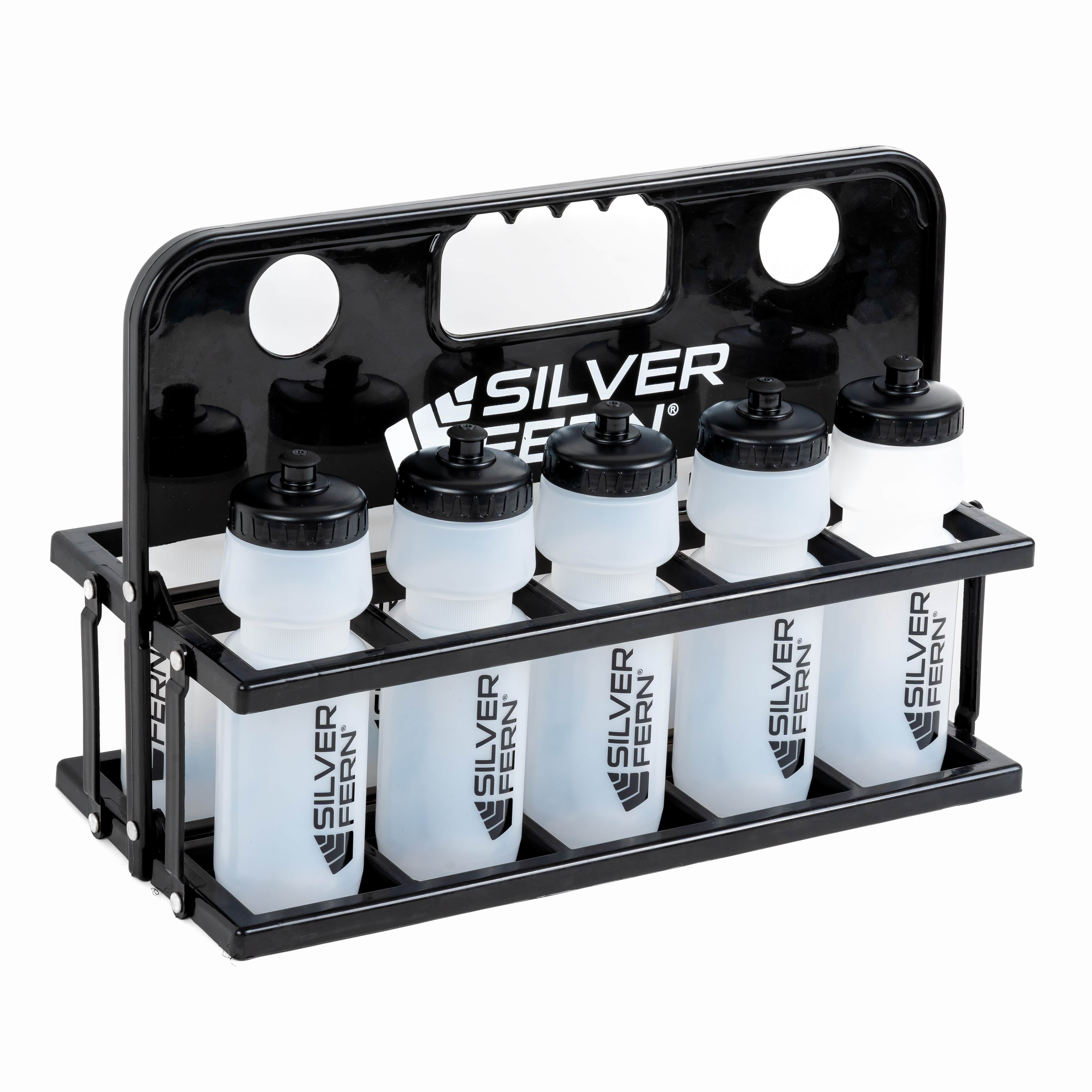 Sample Bottle Carrying Rack Drink Bottle Carrier Folding – Silver Fern