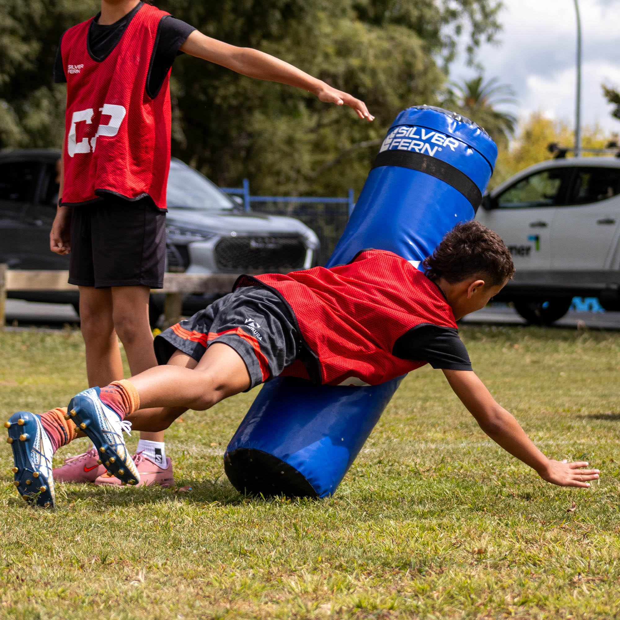 childrens rugby tackle bag Junior Tackle Bag Backyard Combo – Silver Fern