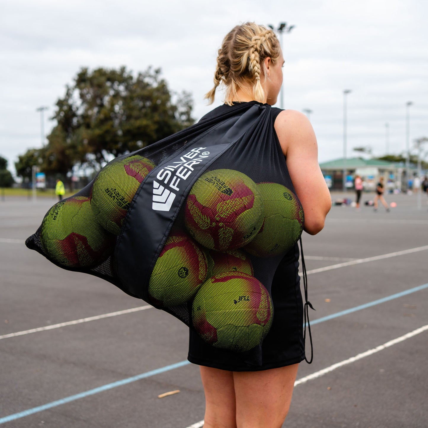 10 Ball Pack Netball Tui Yellow/Pink Size 4