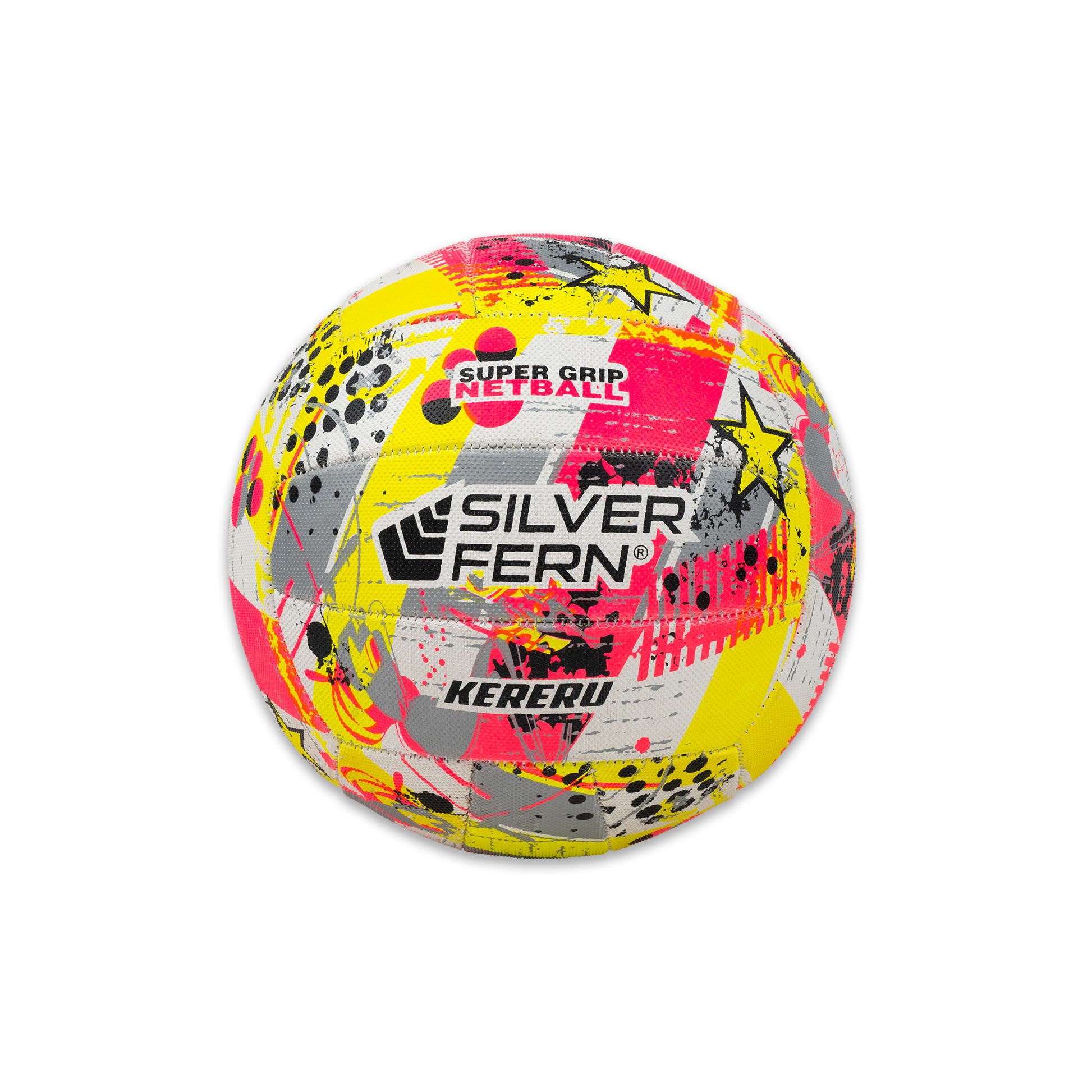 Netball Ball Kereru Yellow/Pink Size 5