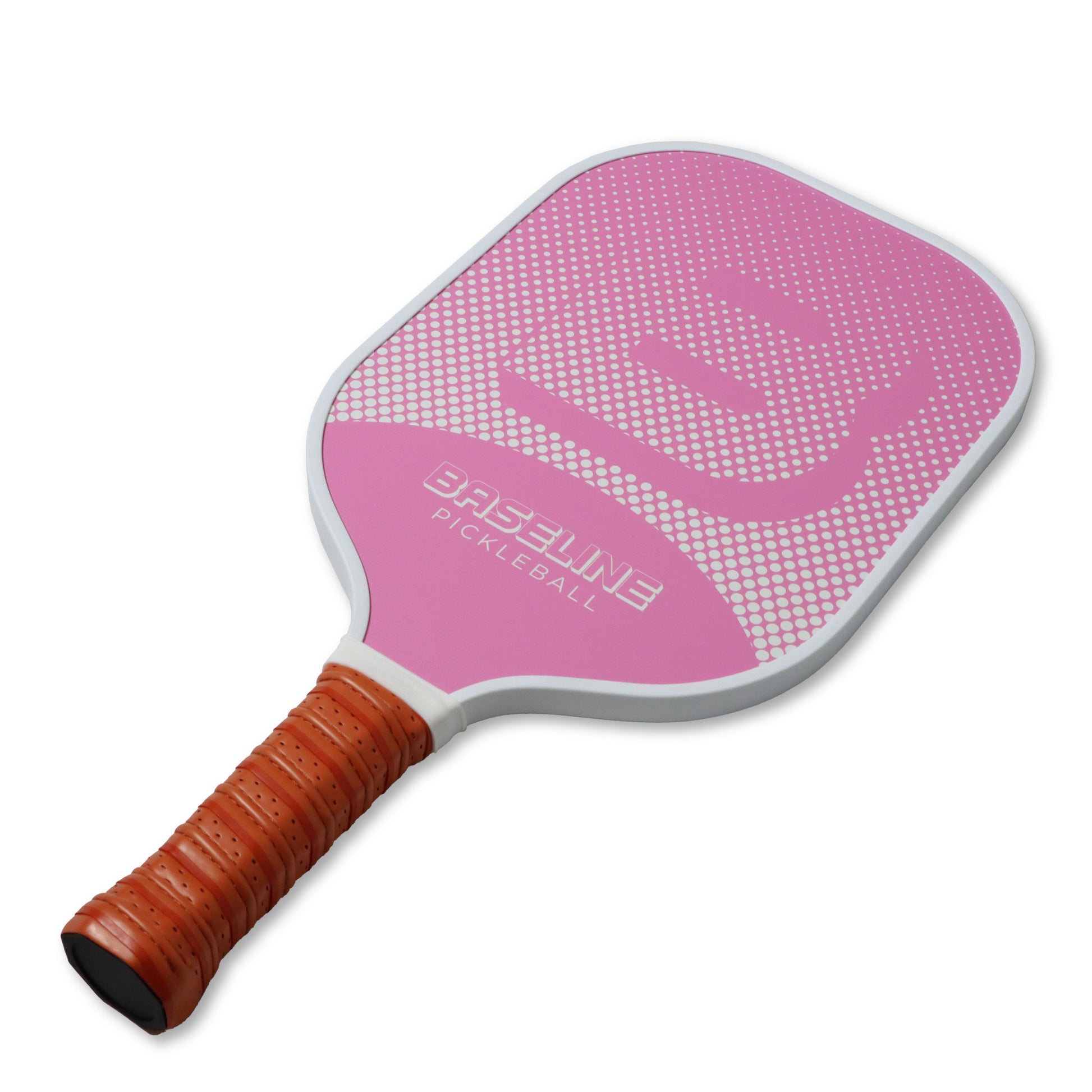 pickleball baseline pink paddle white background image