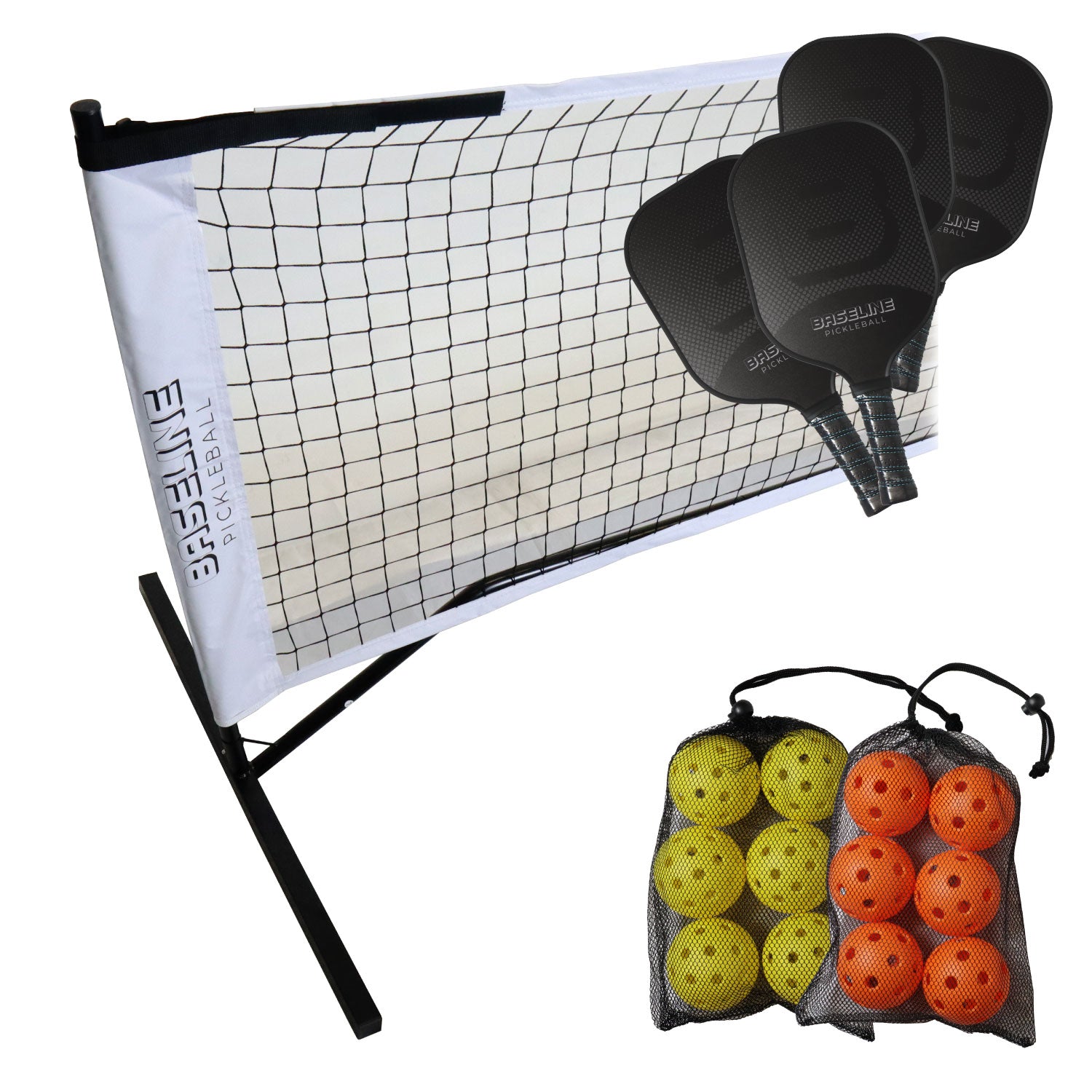 Pickleball Full Size Net Set 6.7m, white background product image