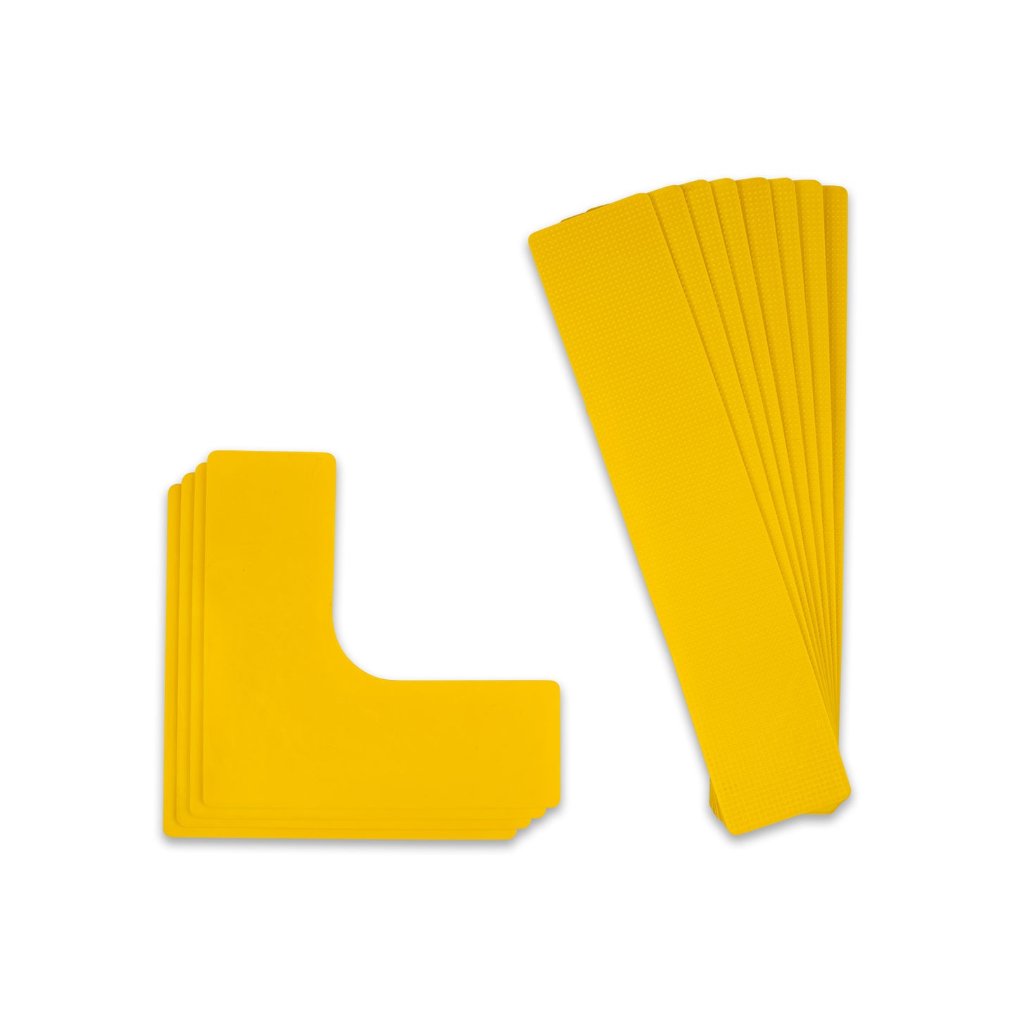 Pickleball throwdown markers yellow white background image. 