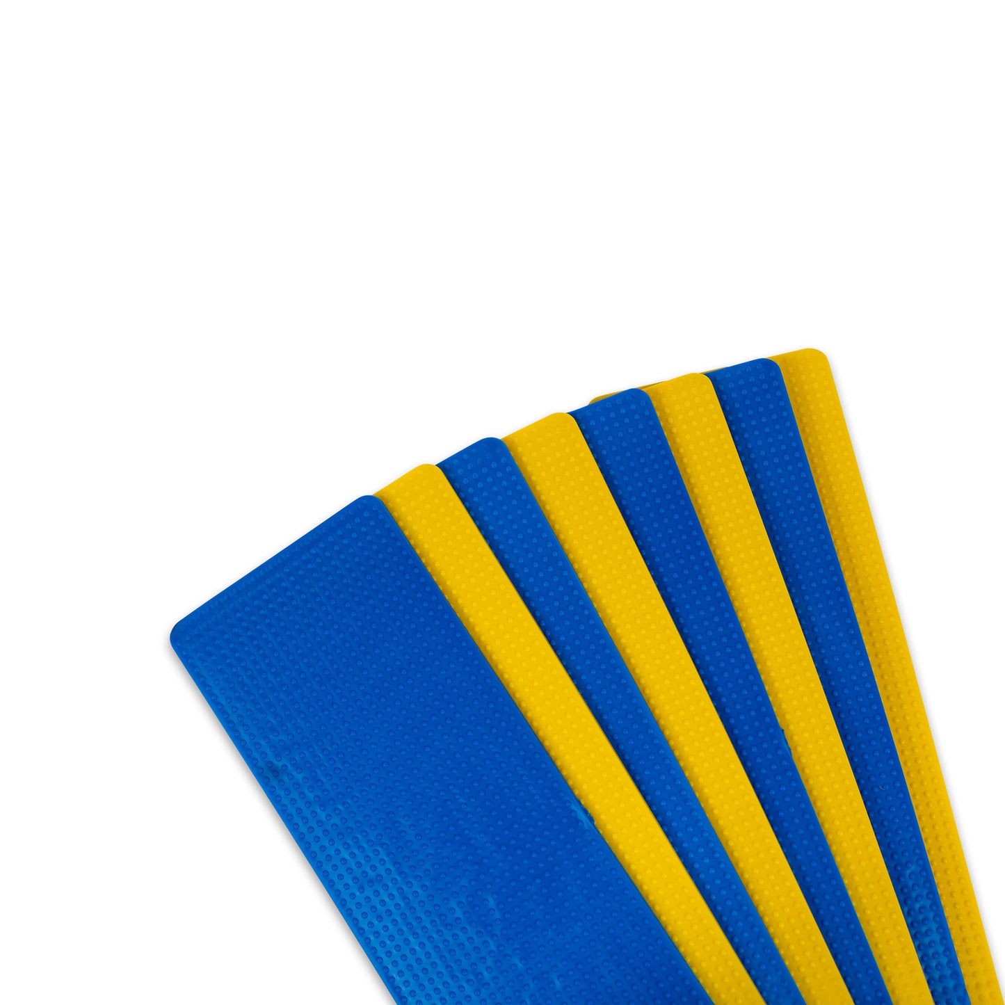 pickleball yellow and blue throwdown markers white background image 