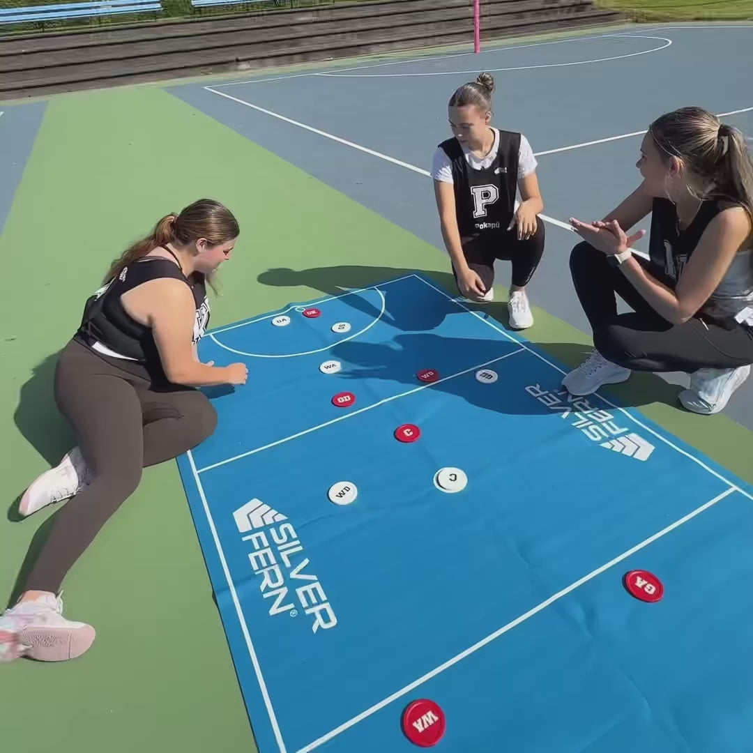 Silver Fern Netball Coaching Mat
