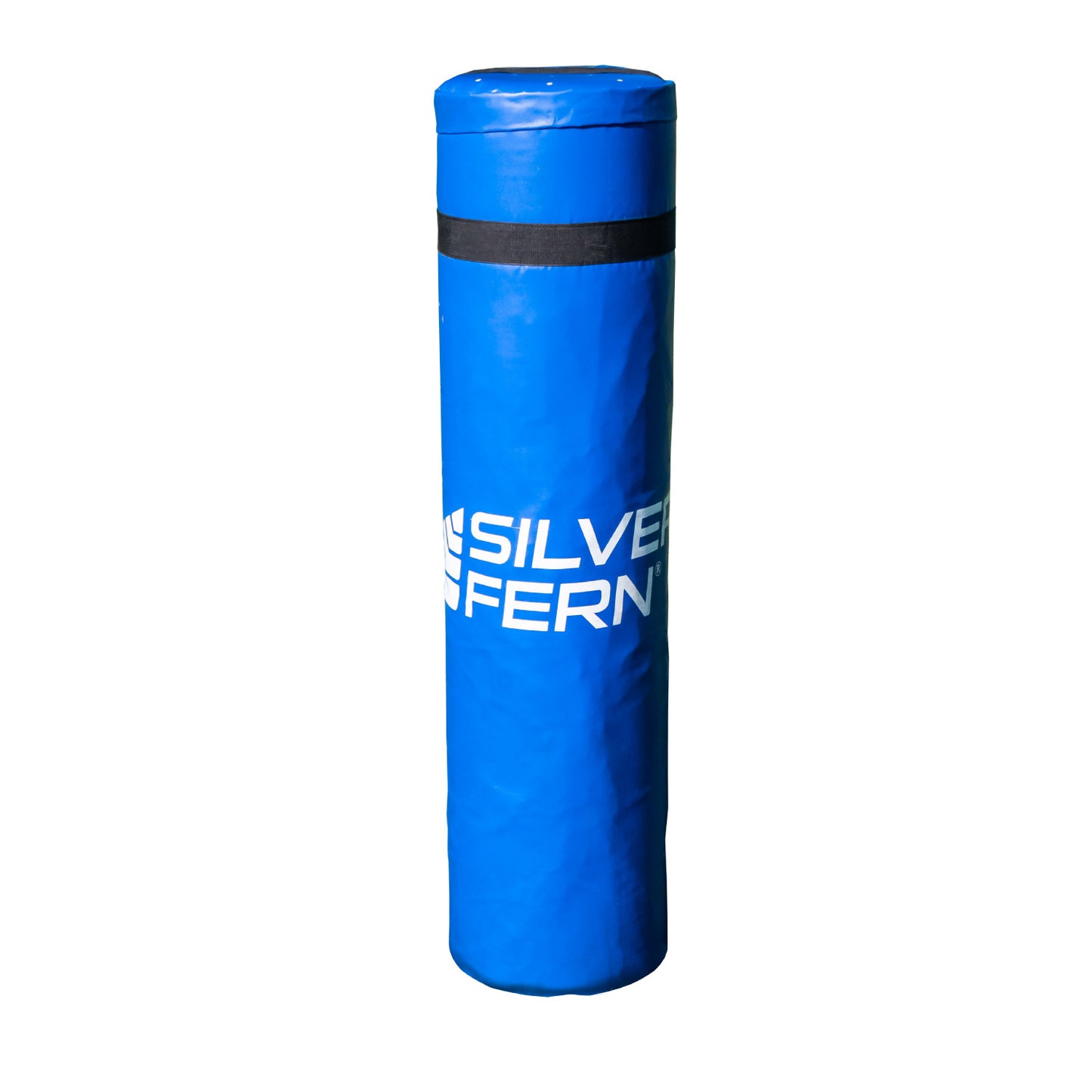 Silver Fern Blue Rugby Tackle Bag, white background