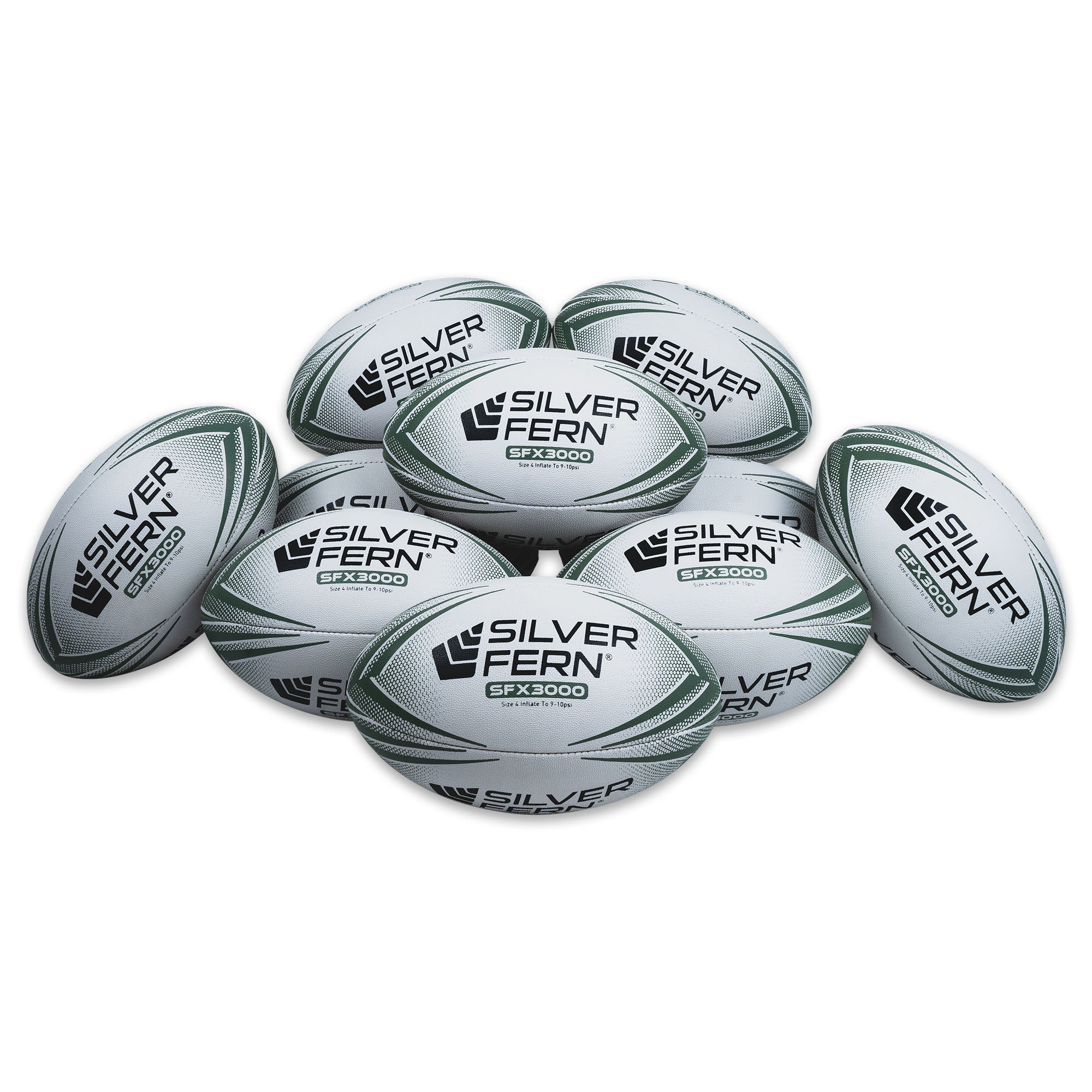 100 Rugby Balls Rugby Union & League Ball Packs – Silver Fern