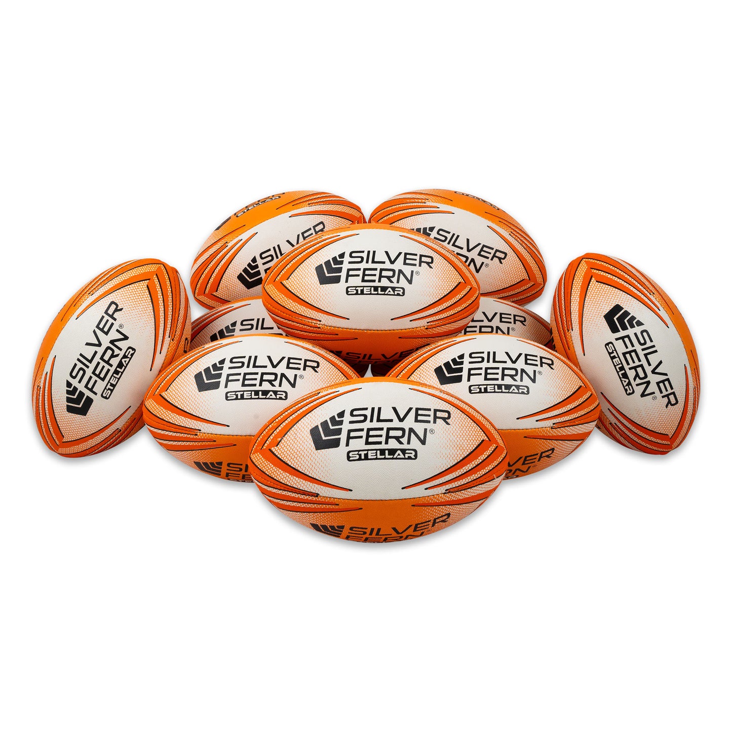 10 Ball Pack Rugby Stellar Size 2.5