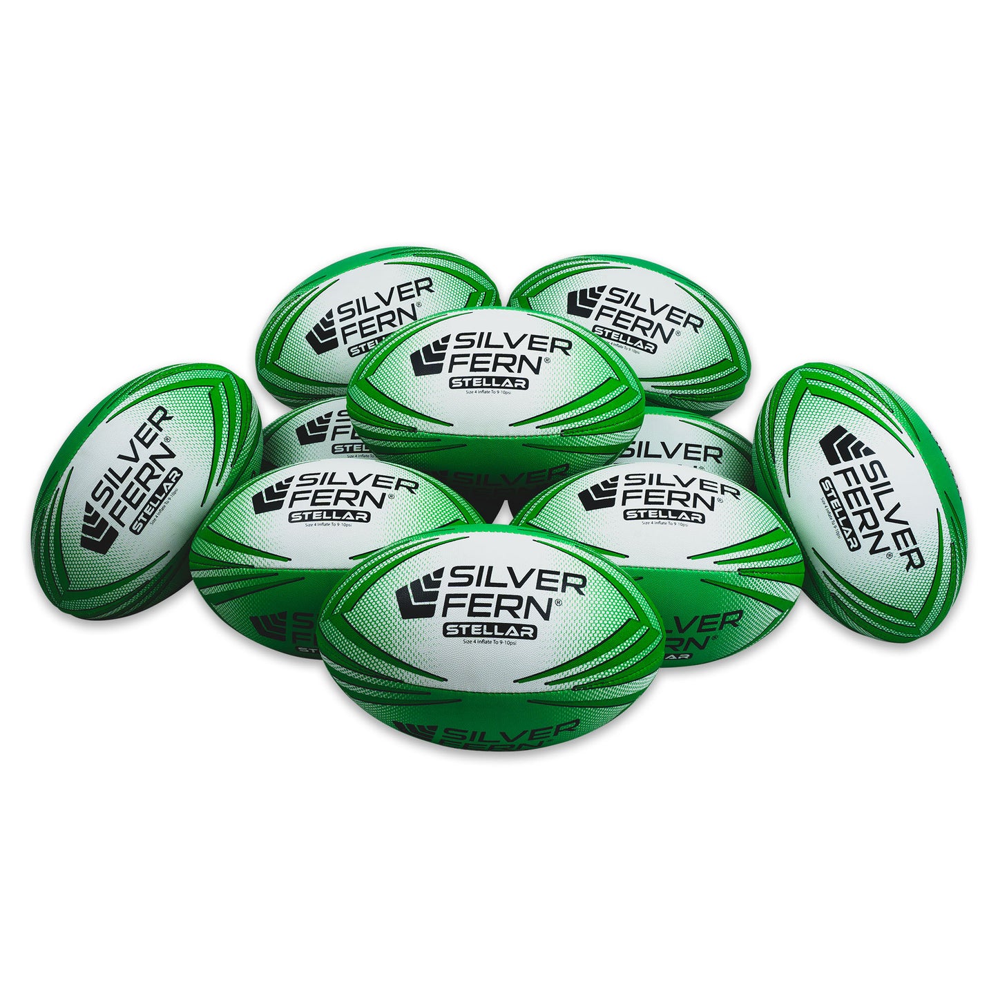 10 ball pack rugby stellar size 4