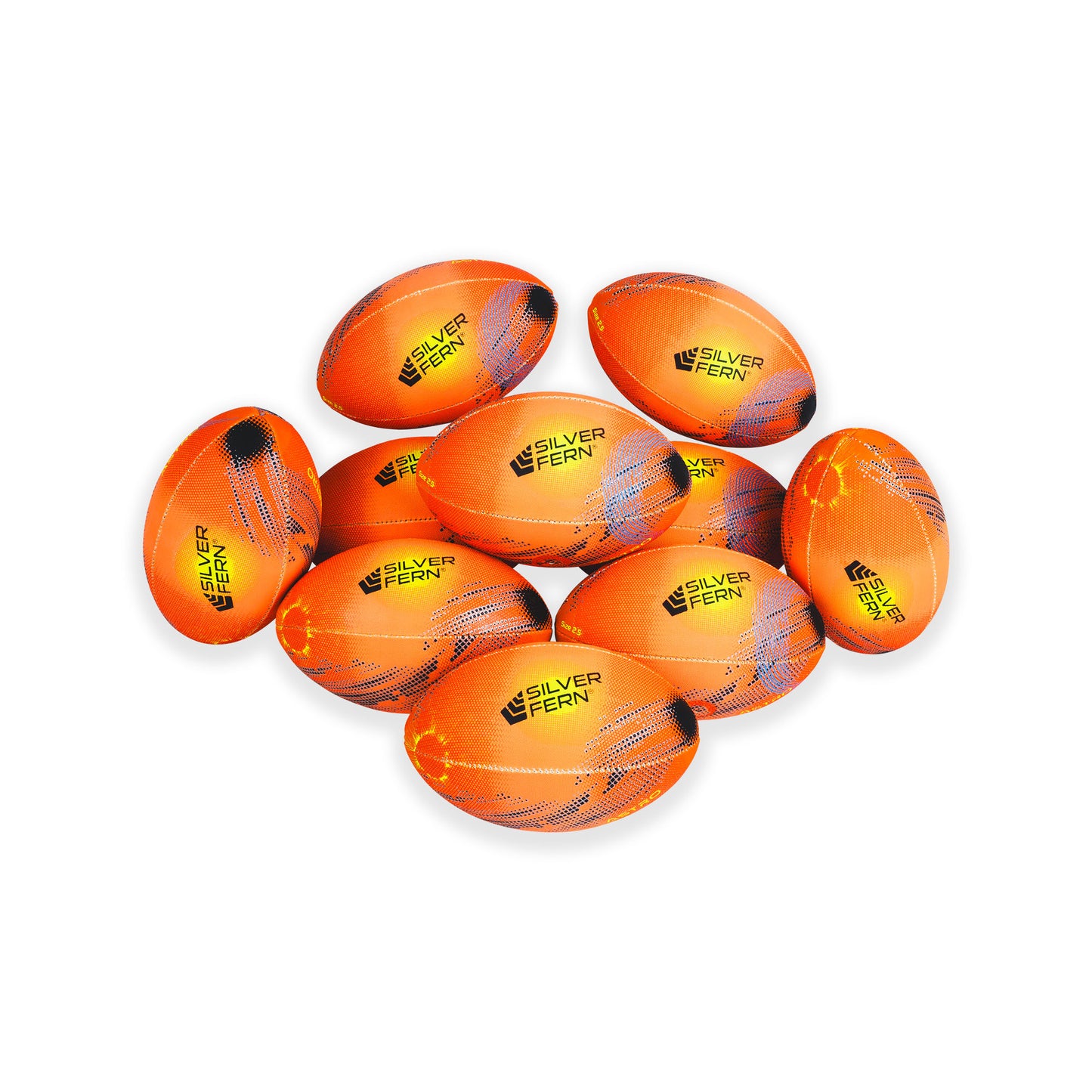 10 Ball Pack Rugby Astro Size 2.5