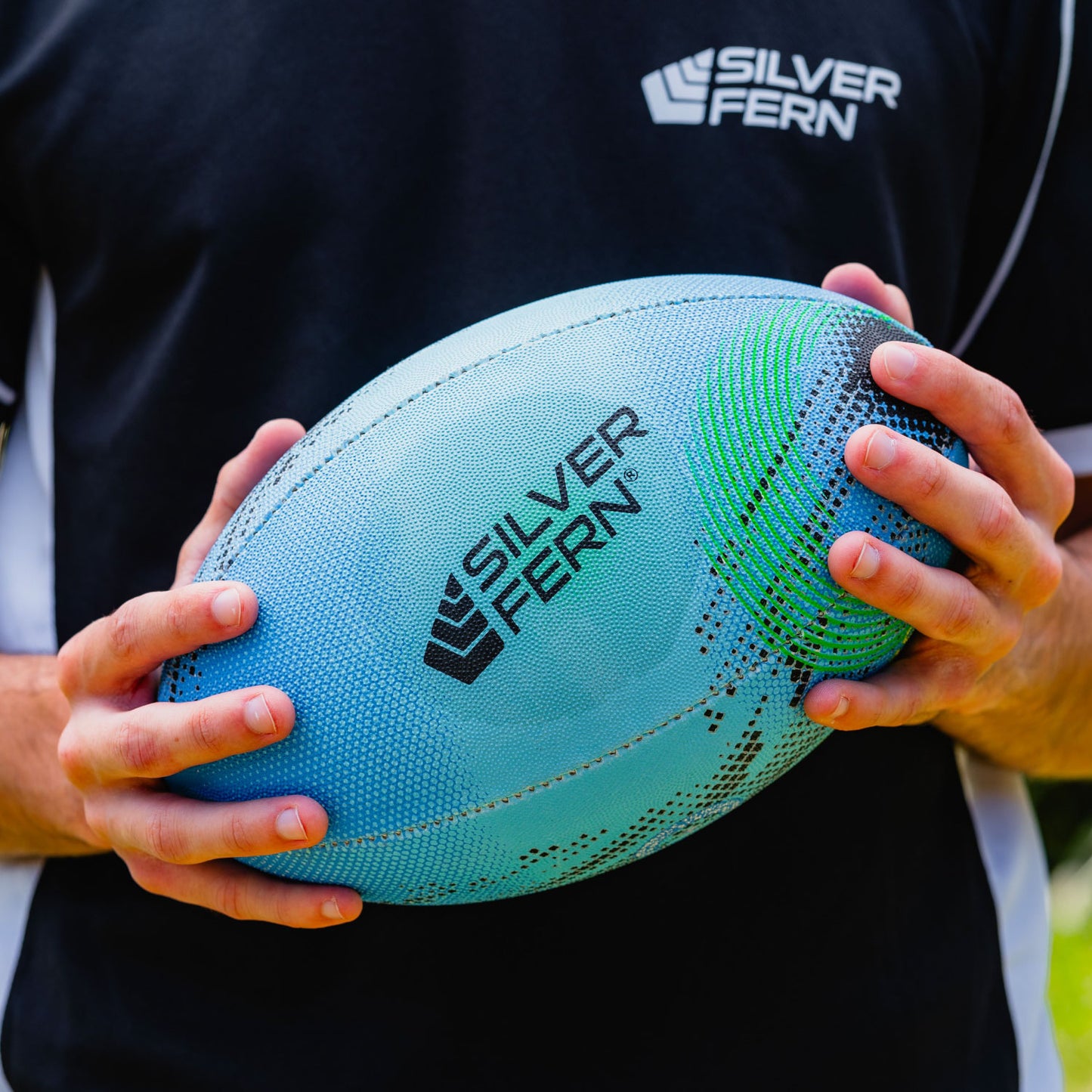 Silver Fern Rugby Trainer Ball Astro Size 3, Lifestyle shot