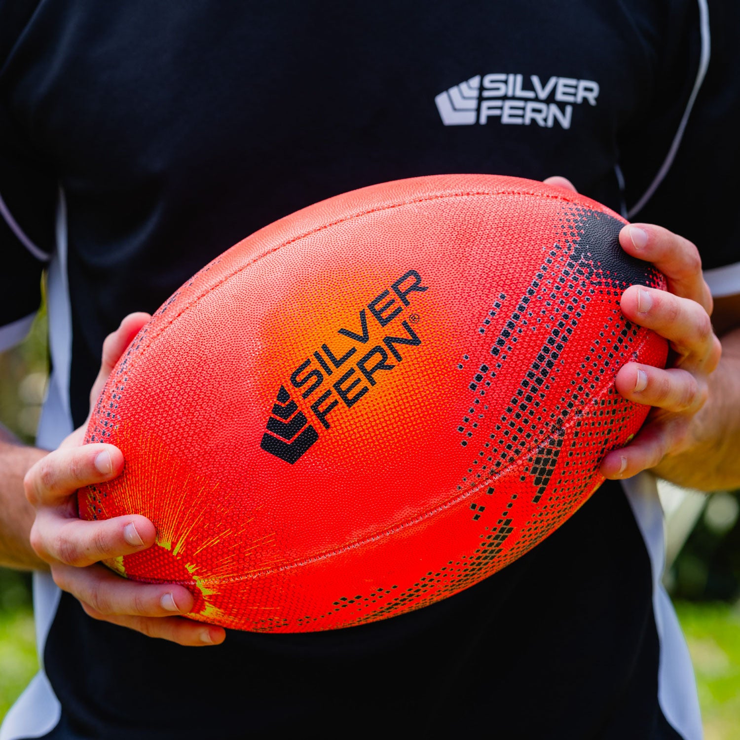 Silver Fern Rugby Trainer Ball Astro Size 5, Lifestyle shot