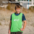 NSW Senior Reversible Bib - 20-Pack (Red/Green)
