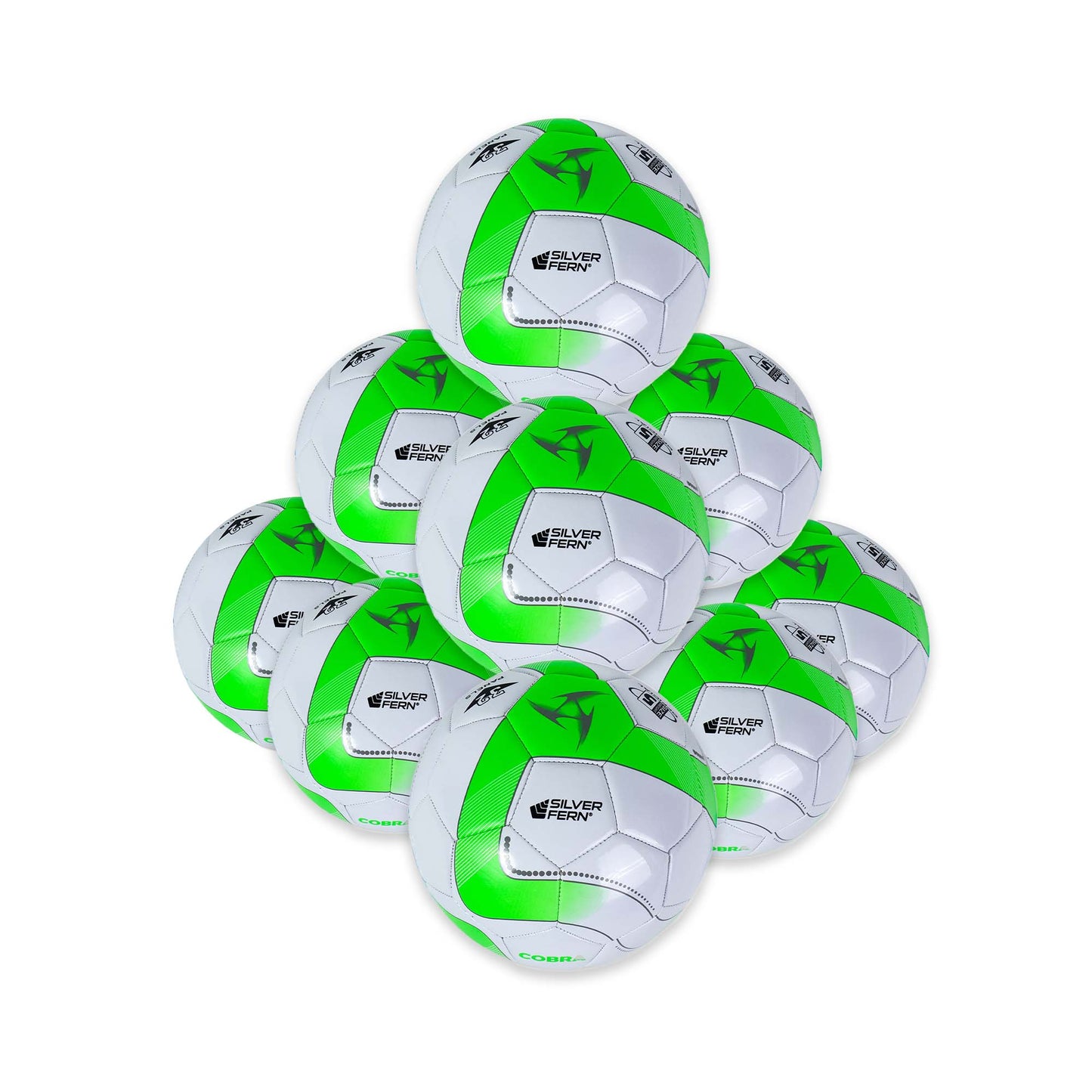 10 Ball Pack Cobra Soccer Ball Size 5