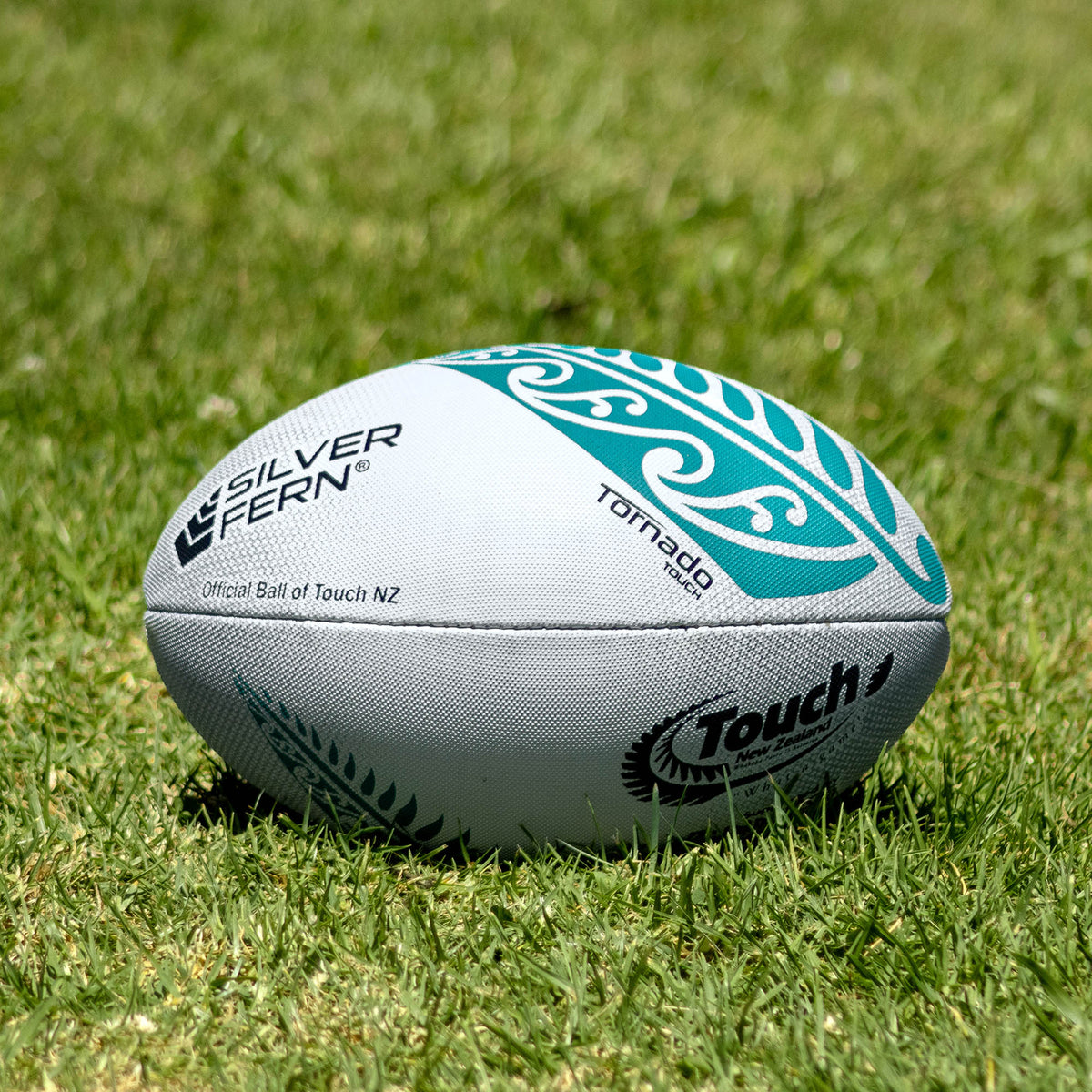 Touch Ragby Tornado Touch Rugby Match Ball – Silver Fern
