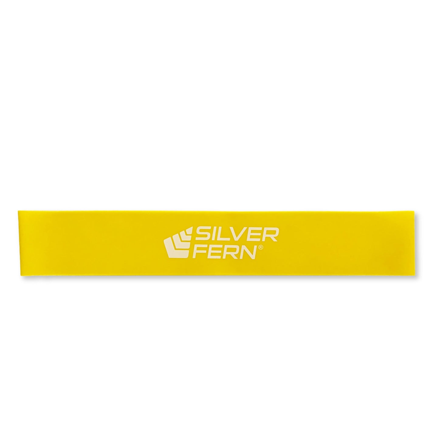 Yellow Light Resistance Band, white background.